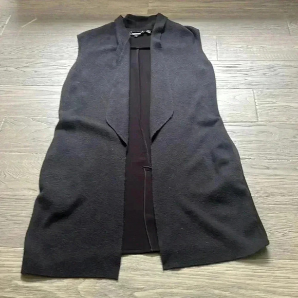 🔥TED  Baker🔥 | Leelih black longline wool blend vest - Picture 4 of 13